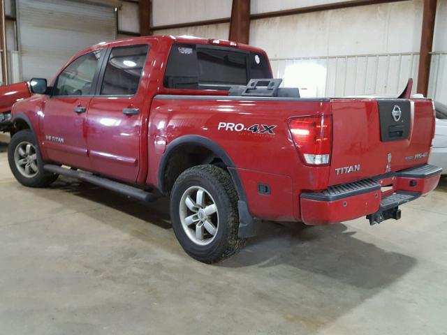 1N6BA0EC6CN328486 - 2012 NISSAN TITAN S RED photo 3