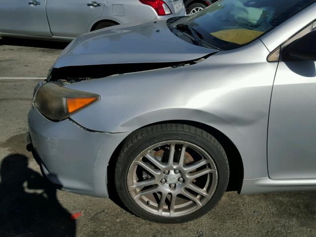 JTKDE177050061585 - 2005 TOYOTA SCION TC SILVER photo 9