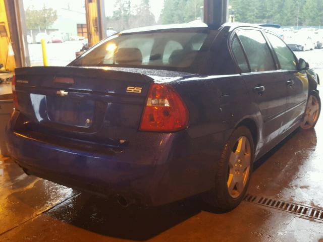 1G1ZW53146F219131 - 2006 CHEVROLET MALIBU SS BLUE photo 4