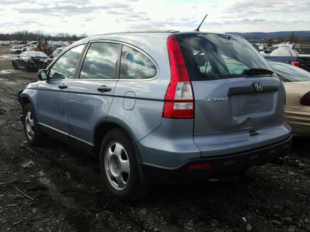 5J6RE48349L026847 - 2009 HONDA CR-V LX BLUE photo 3