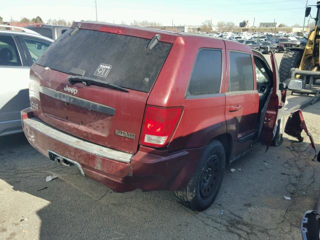 1J8GR48K67C660983 - 2007 JEEP GRAND CHER RED photo 4