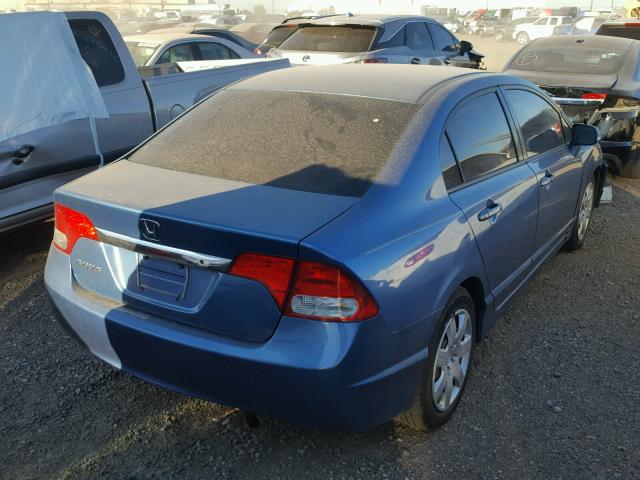 2HGFA1F59AH566558 - 2010 HONDA CIVIC LX BLUE photo 4