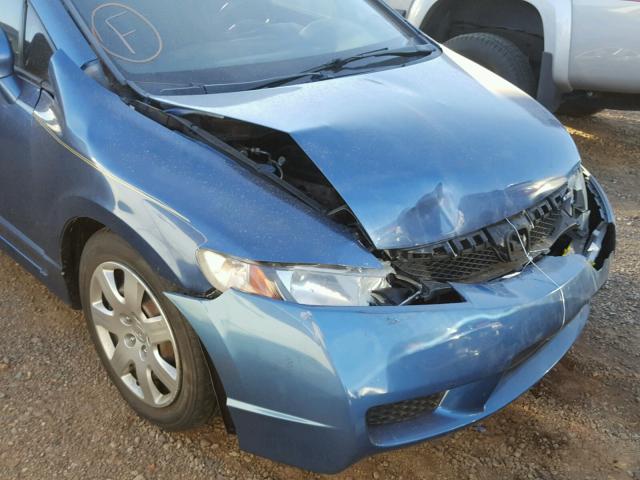 2HGFA1F59AH566558 - 2010 HONDA CIVIC LX BLUE photo 9