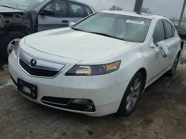 19UUA8F20CA006127 - 2012 ACURA TL WHITE photo 2