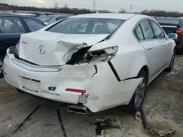 19UUA8F20CA006127 - 2012 ACURA TL WHITE photo 4