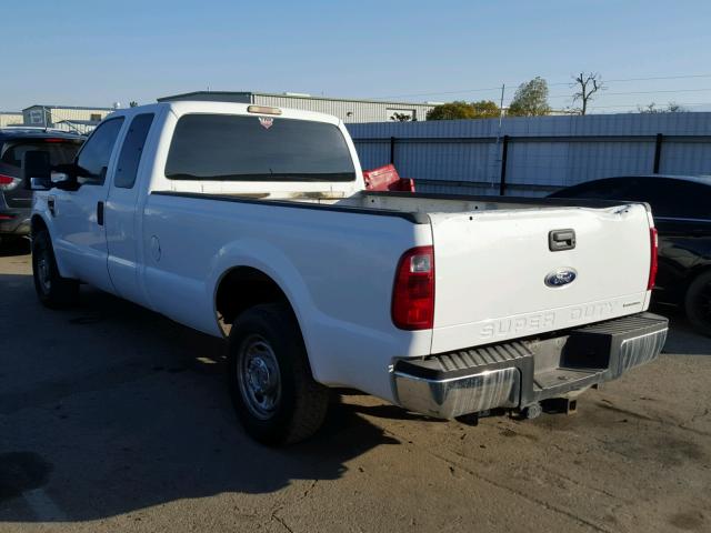 1FTSX20R18EC19790 - 2008 FORD F250 SUPER WHITE photo 3