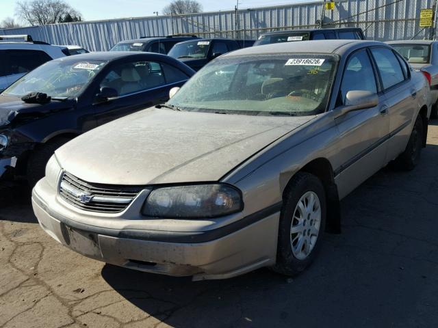 2G1WF52E839387740 - 2003 CHEVROLET IMPALA BEIGE photo 2