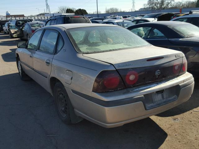 2G1WF52E839387740 - 2003 CHEVROLET IMPALA BEIGE photo 3