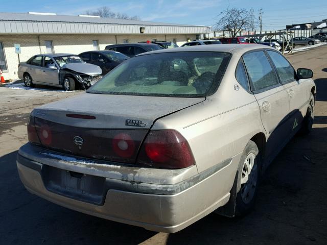 2G1WF52E839387740 - 2003 CHEVROLET IMPALA BEIGE photo 4