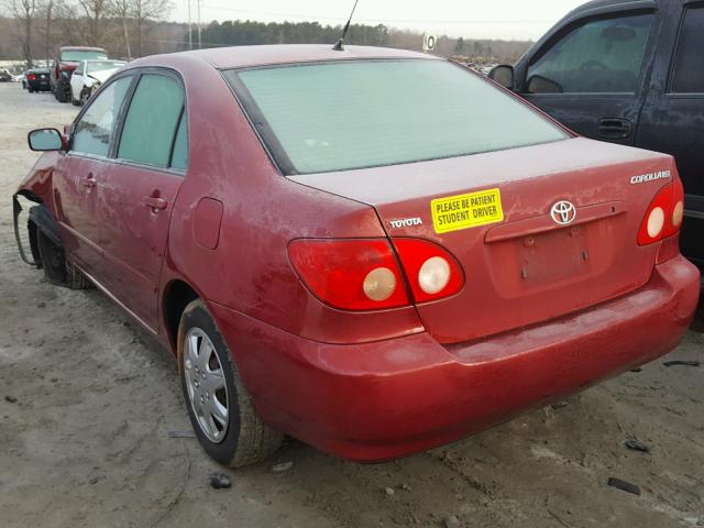 2T1BR32E46C614623 - 2006 TOYOTA COROLLA CE RED photo 3