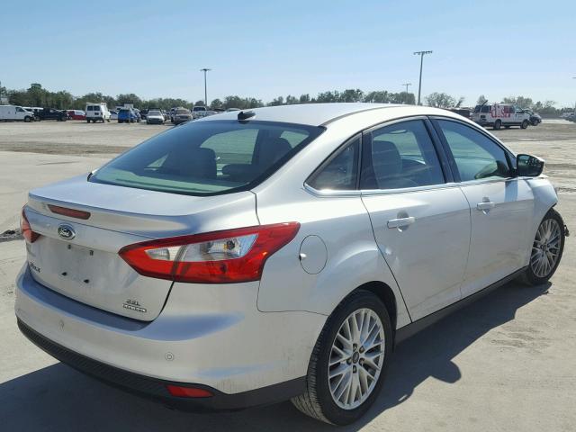 1FAHP3H26CL473383 - 2012 FORD FOCUS SEL SILVER photo 4