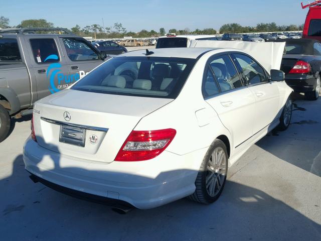 WDDGF54X48R013526 - 2008 MERCEDES-BENZ C 300 WHITE photo 4