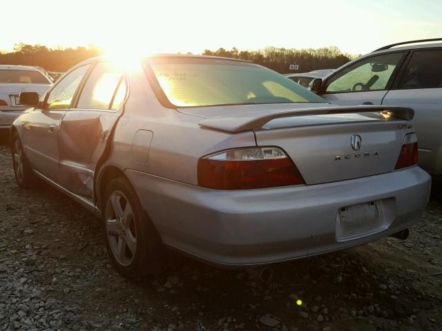 19UUA56892A003261 - 2002 ACURA 3.2TL TYPE SILVER photo 3