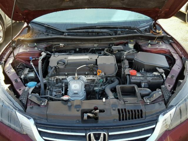 1HGCR2F37EA256929 - 2014 HONDA ACCORD LX RED photo 7