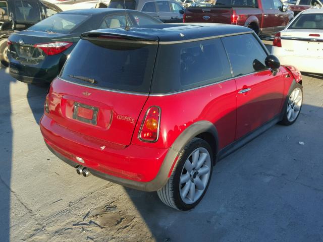 WMWRE33434TD82456 - 2004 MINI COOPER S RED photo 4