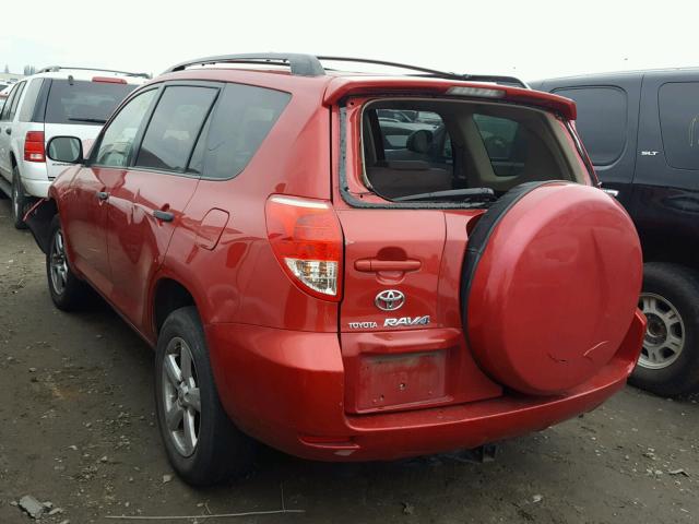 JTMBD33V776030142 - 2007 TOYOTA RAV4 RED photo 3