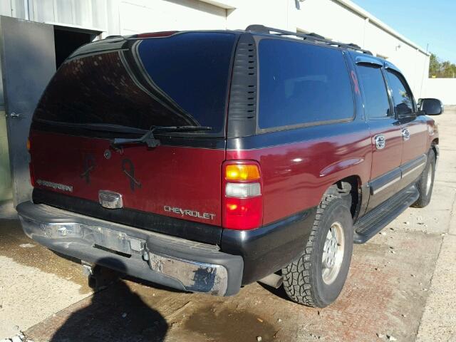 1GNFK16T81J297369 - 2001 CHEVROLET SUBURBAN K BLACK photo 4