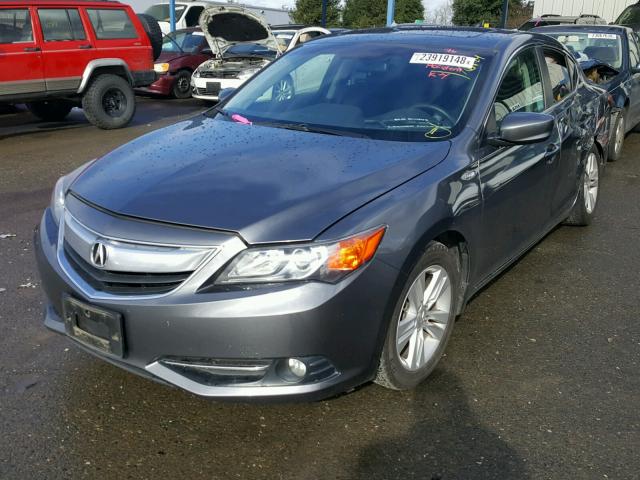 19VDE3F34DE302497 - 2013 ACURA ILX HYBRID GRAY photo 2