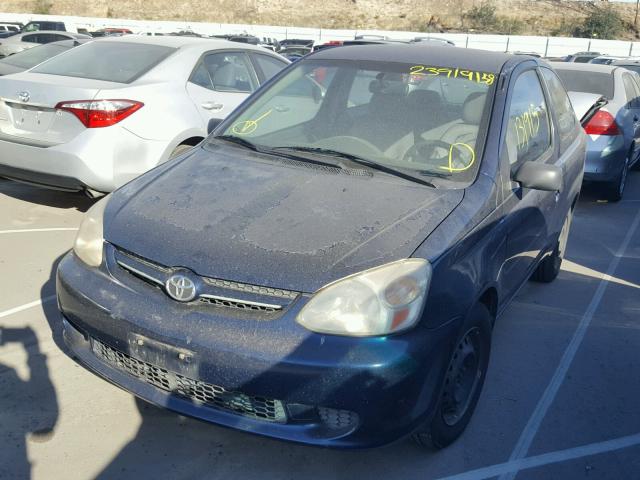 JTDAT123230273695 - 2003 TOYOTA ECHO BLUE photo 2