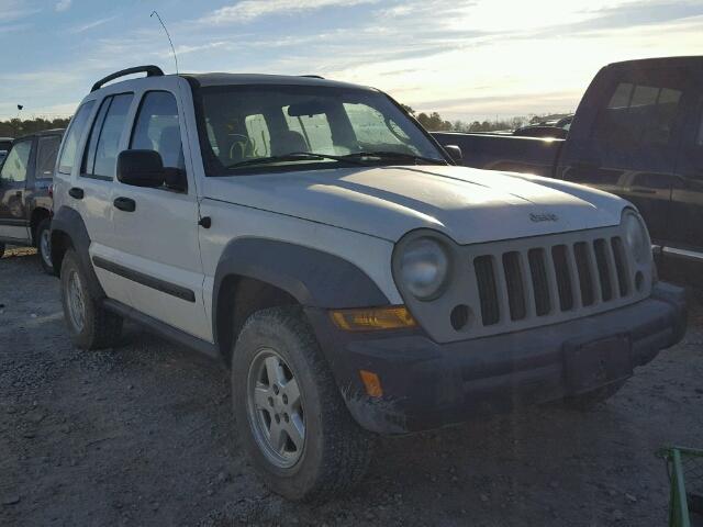 1J4GK48K27W543499 - 2007 JEEP LIBERTY SP WHITE photo 1