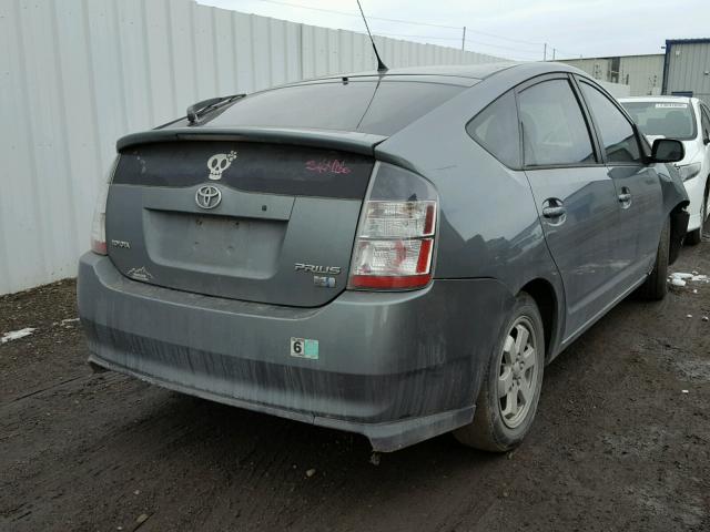 JTDKB20U353042122 - 2005 TOYOTA PRIUS GRAY photo 4