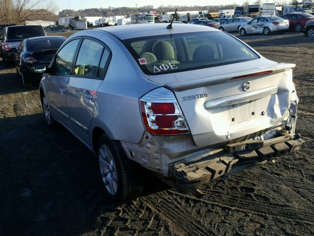 3N1AB6AP5BL710663 - 2011 NISSAN SENTRA 2.0 SILVER photo 3