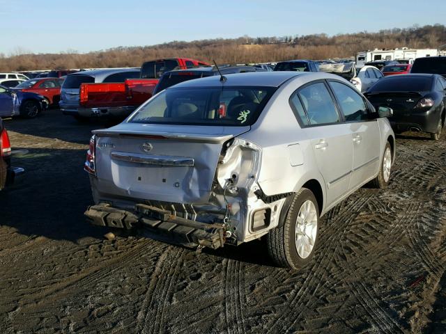 3N1AB6AP5BL710663 - 2011 NISSAN SENTRA 2.0 SILVER photo 4