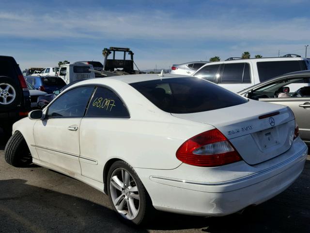 WDBTJ56HX7F230185 - 2007 MERCEDES-BENZ CLK 350 WHITE photo 3