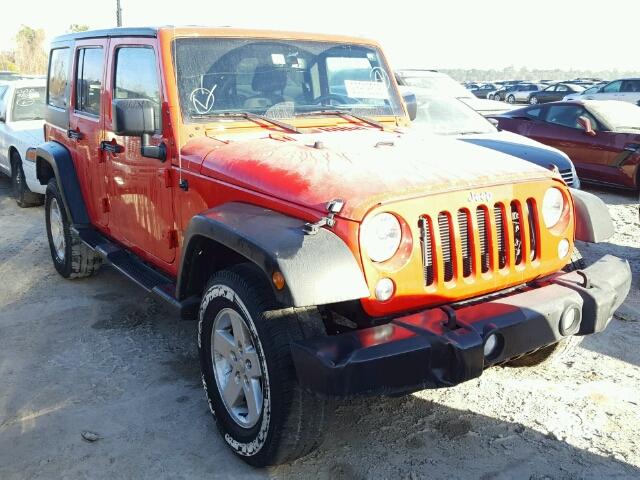 1C4HJWDG6FL550868 - 2015 JEEP WRANGLER U RED photo 1