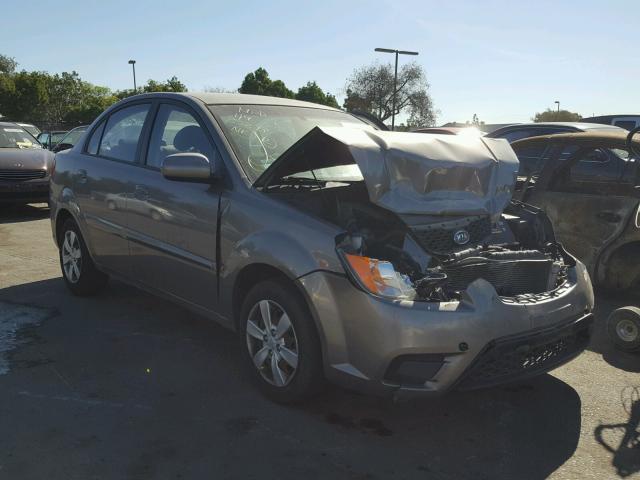 KNADH4A39B6849809 - 2011 KIA RIO BASE GRAY photo 1