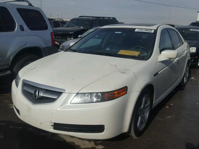 19UUA66275A041836 - 2005 ACURA TL WHITE photo 2