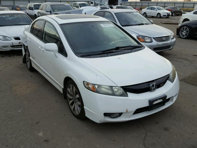 2HGFA55539H704308 - 2009 HONDA CIVIC SI WHITE photo 1