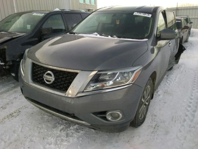 5N1AR2MMXFC678471 - 2015 NISSAN PATHFINDER GRAY photo 2