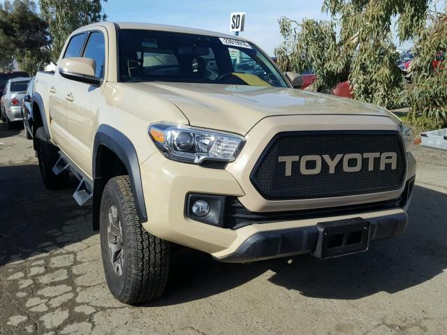 3TMAZ5CN4GM010231 - 2016 TOYOTA TACOMA DOU BEIGE photo 1