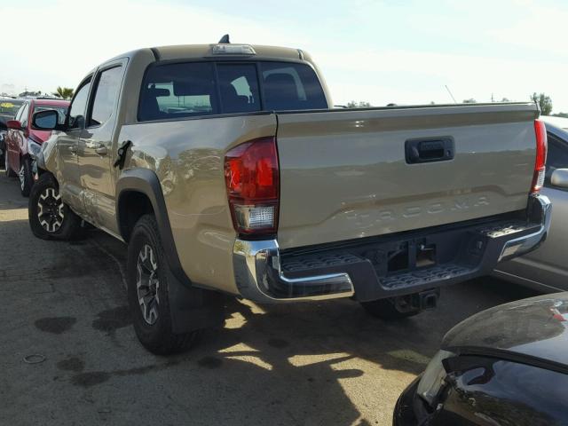 3TMAZ5CN4GM010231 - 2016 TOYOTA TACOMA DOU BEIGE photo 3