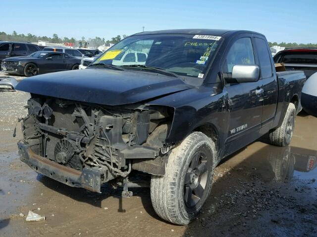 1N6BA06A45N521431 - 2005 NISSAN TITAN XE BLACK photo 2