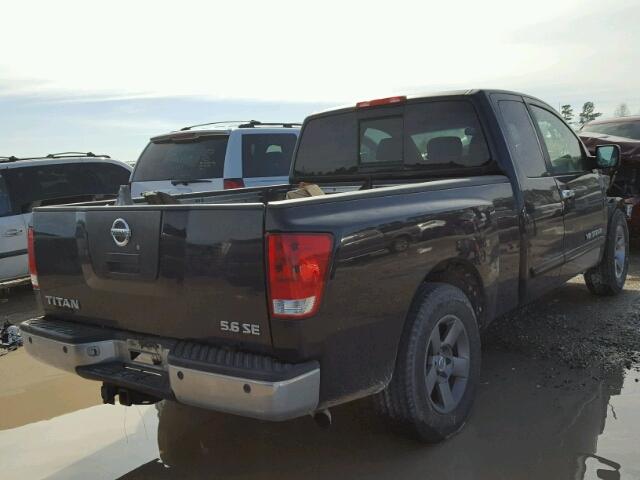 1N6BA06A45N521431 - 2005 NISSAN TITAN XE BLACK photo 4