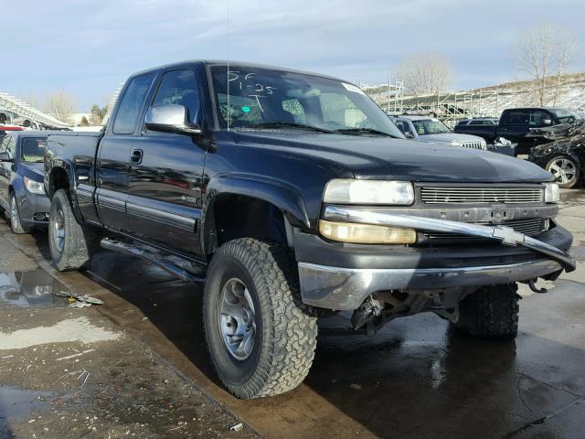 1GCEK19T02E179813 - 2002 CHEVROLET SILVERADO BLACK photo 1