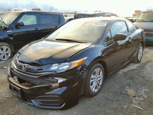 2HGFG3B53FH531537 - 2015 HONDA CIVIC LX BLACK photo 2