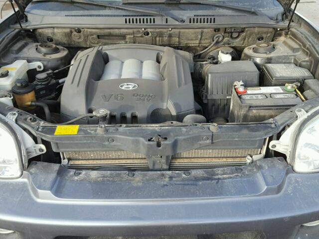 KM8SC73D53U461453 - 2003 HYUNDAI SANTA FE G BLACK photo 7