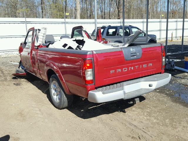 1N6DD26S02C396309 - 2002 NISSAN FRONTIER X RED photo 3