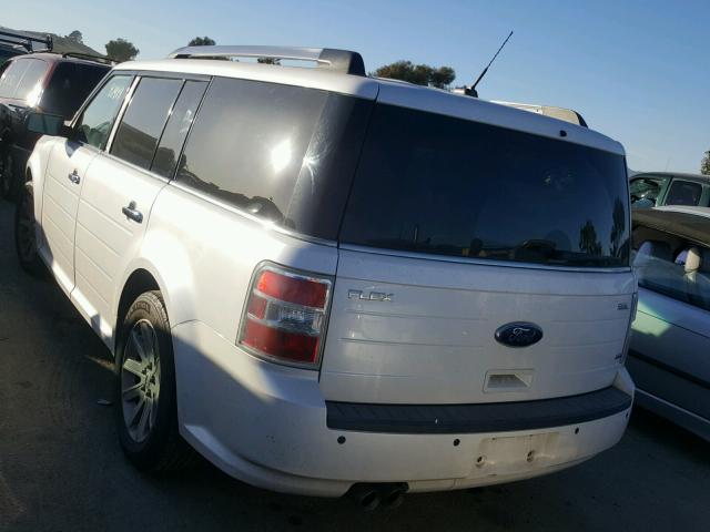 2FMHK6CC6BBD28039 - 2011 FORD FLEX SEL WHITE photo 3