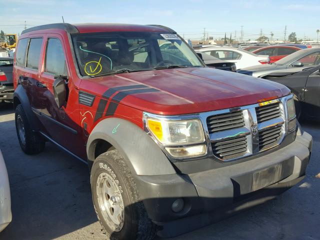 1D8GT28K37W530740 - 2007 DODGE NITRO SXT RED photo 1