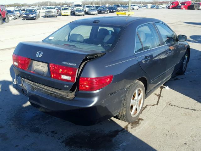 1HGCM56835A133706 - 2005 HONDA ACCORD EX GRAY photo 4