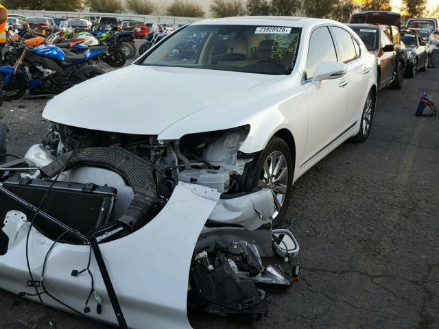 JTHBL5EF1A5097643 - 2010 LEXUS LS 460 WHITE photo 2