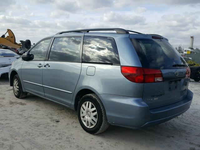 5TDZA23C65S364630 - 2005 TOYOTA SIENNA CE BLUE photo 3