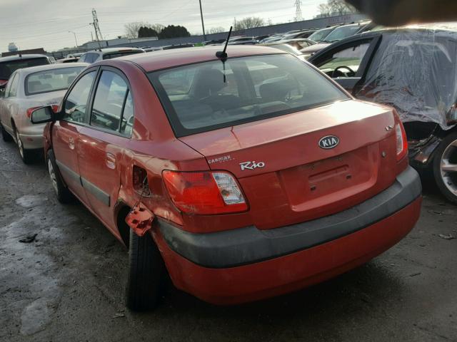 KNADE223896481810 - 2009 KIA RIO BASE RED photo 3