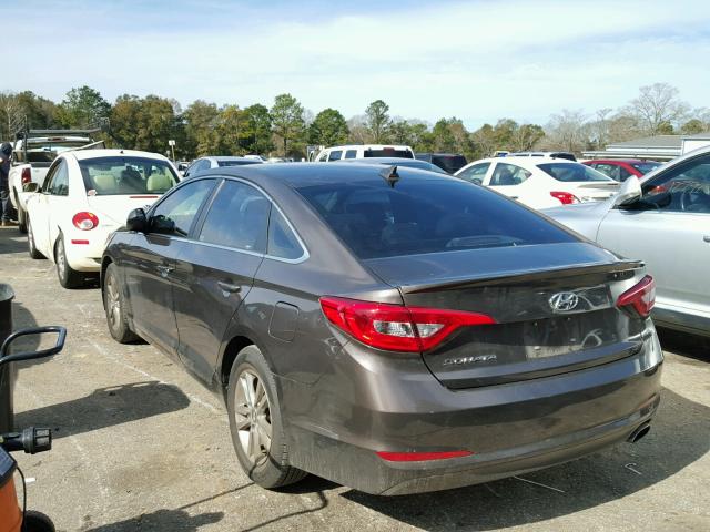 5NPE24AF3GH353551 - 2016 HYUNDAI SONATA SE BROWN photo 3