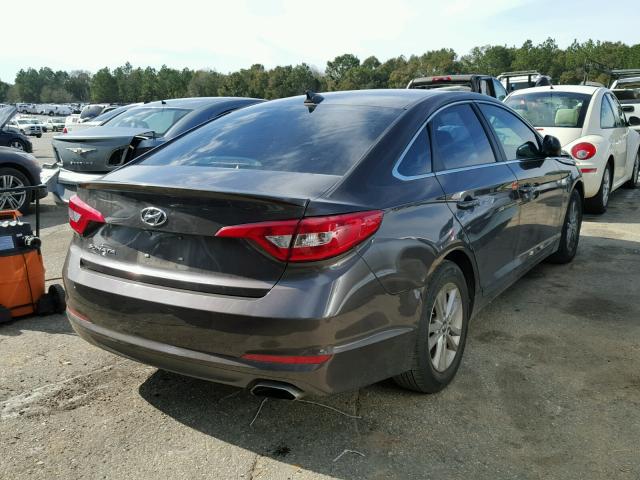 5NPE24AF3GH353551 - 2016 HYUNDAI SONATA SE BROWN photo 4