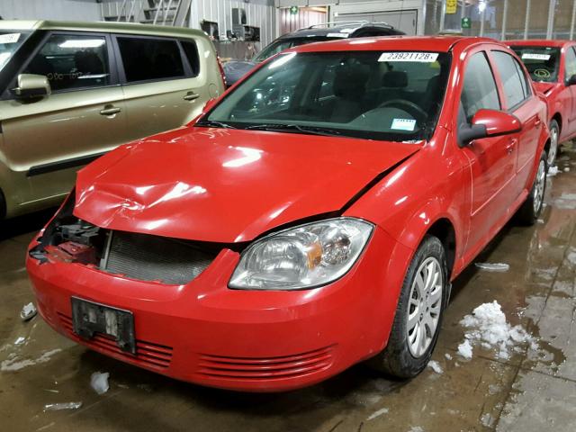 1G1AD5F57A7174710 - 2010 CHEVROLET COBALT 1LT RED photo 2